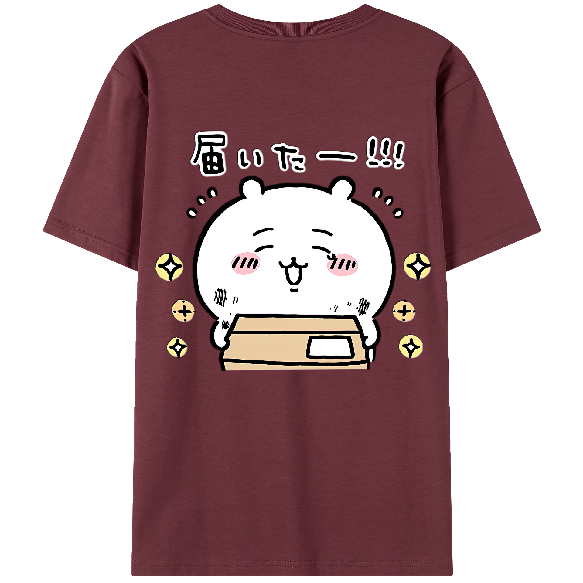 （画像用） ちいかわ ちいかわ Chii-kawa chiikawa 綿100％半袖Tシャツ（背面プリント）